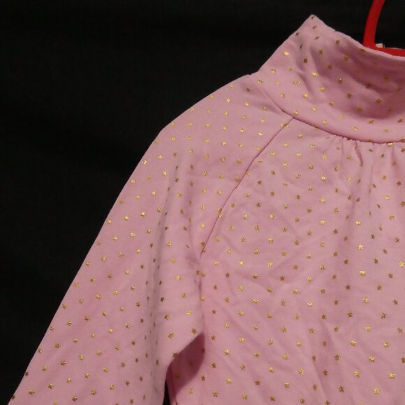 TANGERINE | size 5 | Pink Long Sleeve Shirt With Sparkling Gold Stars | NWOT - Picture 2 of 15